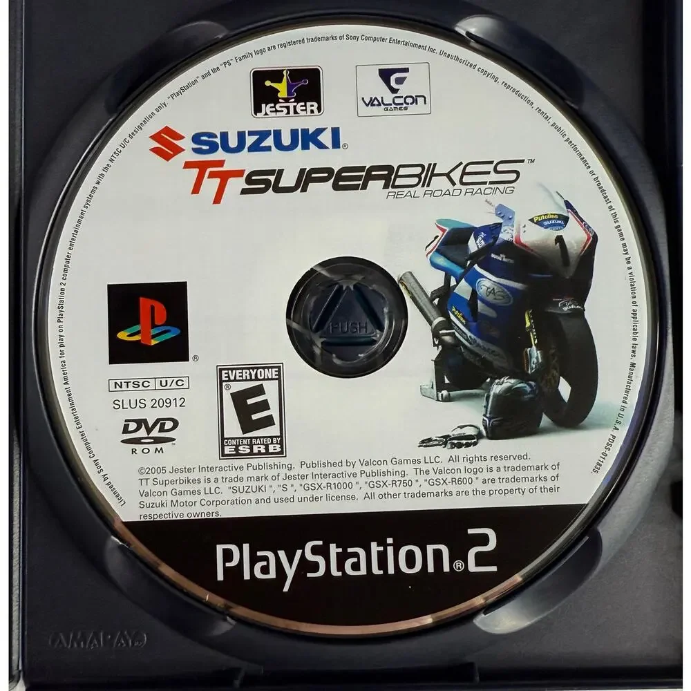 Suzuki TT Superbikes Real Road Racing (Sony PS2, 2005) With Manual - Playstation